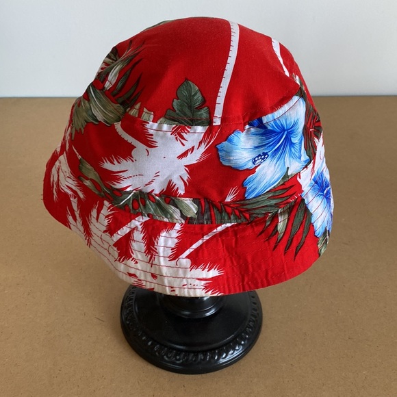 KBETHOS Bucket Hat. One size. Red Tropical Print - Picture 3 of 5